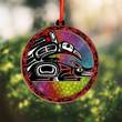 Raven And Wolf Haida Art Suncatcher Ornament Northwest Coast Christmas Decorations 2023