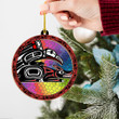 Raven And Wolf Haida Art Suncatcher Ornament Northwest Coast Christmas Decorations 2023