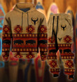 Native Art Western Style Hoodie And Sweatpants Set Vintage Design Clothing Men