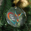 Hummingbird Every Child Matters Glass Ornament Orange Day Canada Awareness Xmas Tree Decor