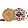 Haida Art Spirit Round Rattan Bag Native American Rattan Circle Bag Gifts For Girlfriend