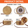 Haida Art Spirit Round Rattan Bag Native American Rattan Circle Bag Gifts For Girlfriend