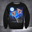 Moon And Wolf Native Art Shirt Northwest Coast Haida Design Merch Great Clothing