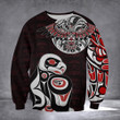 Eagle Spirit Native American Sweatshirt Northwest Coast Haida Art Merch