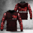 Personalized Haida Design Wolf Symbolism Hoodie Northwest Coast Native Style Hoodie Gift