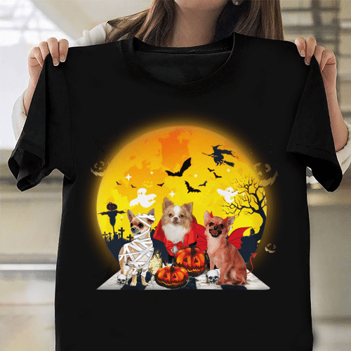 Chihuahua Costume Halloween Shirt Dog Lover Cute Halloween Graphic Tee