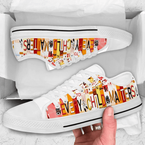 Every Child Matters Shoes - Native Canadian Low Top Shoes