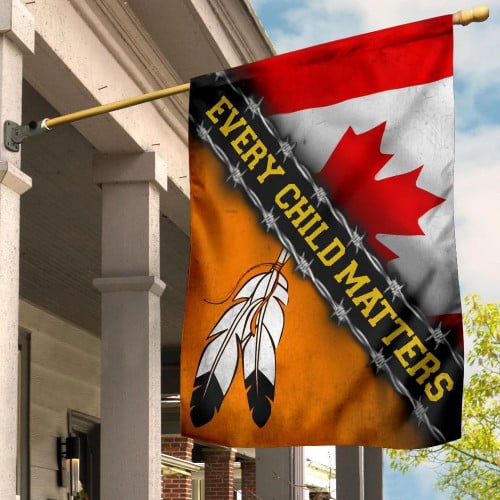 Every Child Matters Flag Canada Flag Support Orange Day 2021 Child Lives Matters Awareness