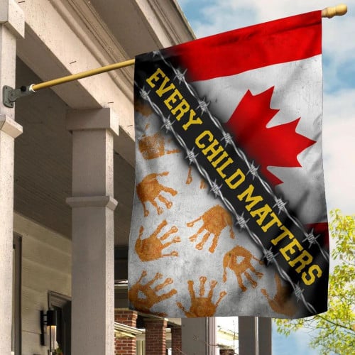 Every Child Matters Canada Flag Awareness Orange Day 2021 Movement Merchandise