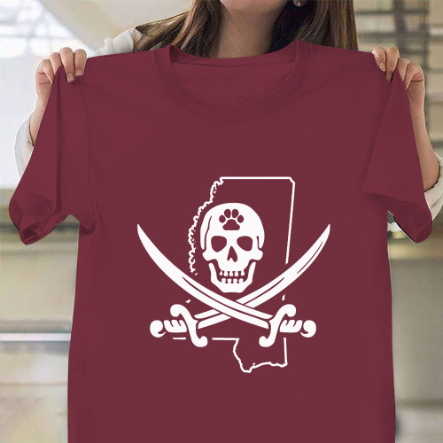 Mississippi State Pirate Shirt Leach Pirate Flag Clothing Gift For Friends T