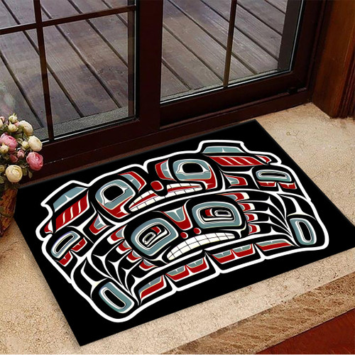 Haida Art Symbolism Doormat Pacific Northwest Style Welcome Door Mat