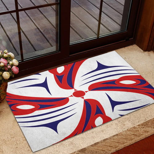 Native American Eagle Doormat Haida Art Pacific Northwest Style Eagle Mats Home Decor