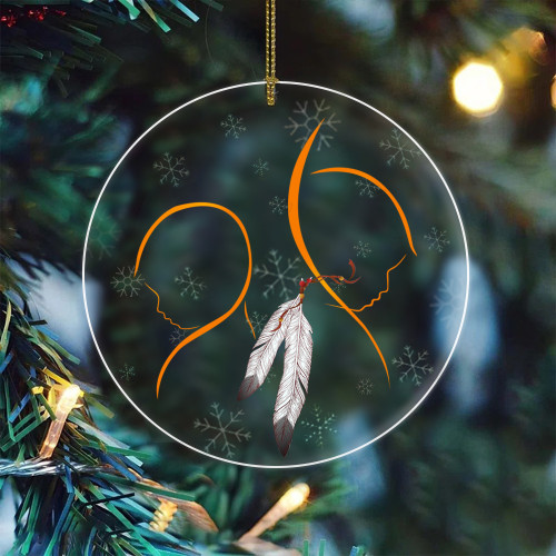 Every Child Matters Acrylic Ornament Canada Orange Day 2023 Acrylic Christmas Ornaments