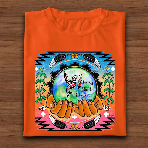 Haida Hummingbird Every Child Matters Shirt Orange Shirt Day Awareness Best Gift