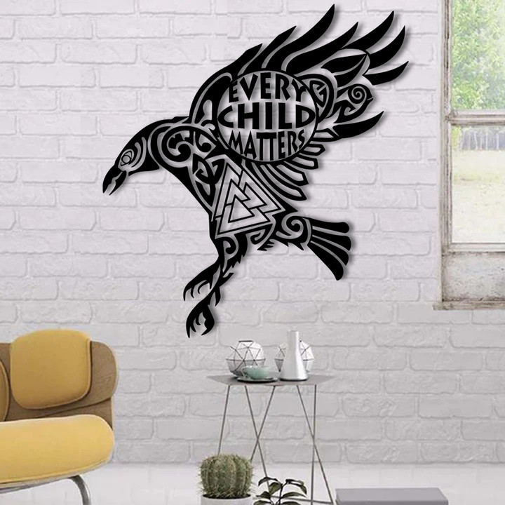 Raven Odin Every Child Matters Metal Sign Merchandise Home Decorative