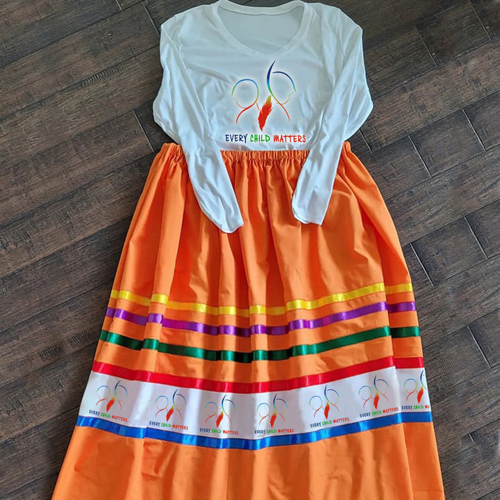 Every Child Matters Ribbon Skirt Canada Orange Shirt Day 2023 Clothing Gift For Female