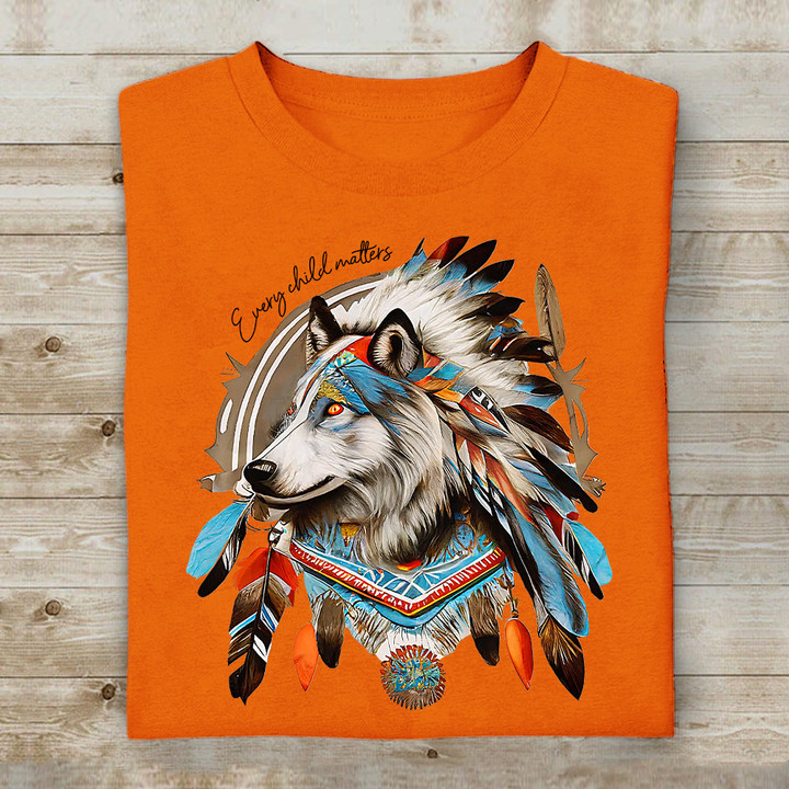 Every Child Matters Shirt Wolf Orange Day Shirt Canada 2023 T-Shirt Gift For Adults