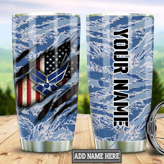 Personalized United States Air Force Camo Tumbler US Air Force Tumbler Gifts For Dude