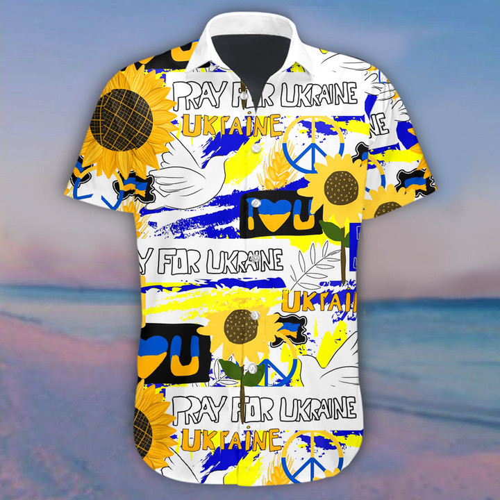 Pray For Ukraine Hawaii Shirt Peace Ukrainian Apparel Gift Ideas For Husband