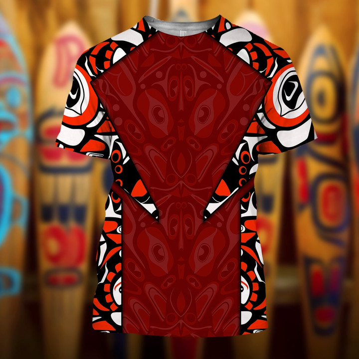 Native American Style Haida Art Hoodie Pacific Northwest Design Hoodie Gifts For Dude