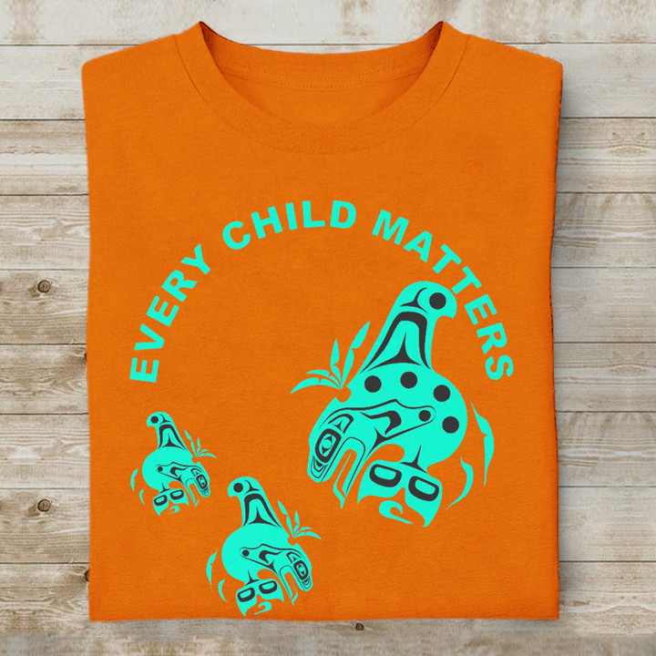 Dolphin Every Child Matters Orange Shirt Haida Art Style Every Child Matters T-Shirt 2023