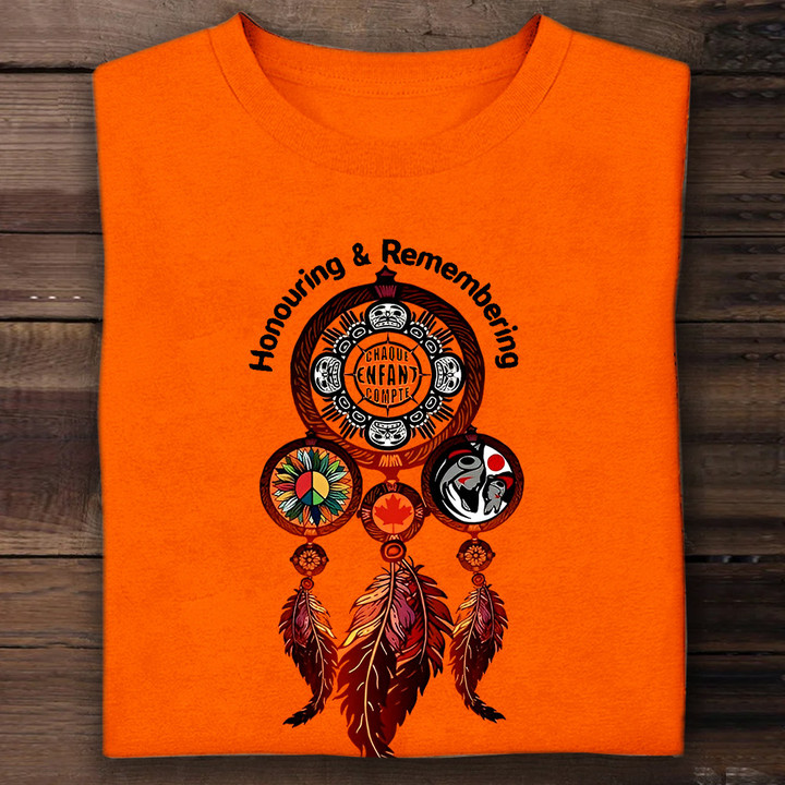 Orange Shirt Day T-Shirt For 2023 Honouring And Remembering Every Child Matters Apparel