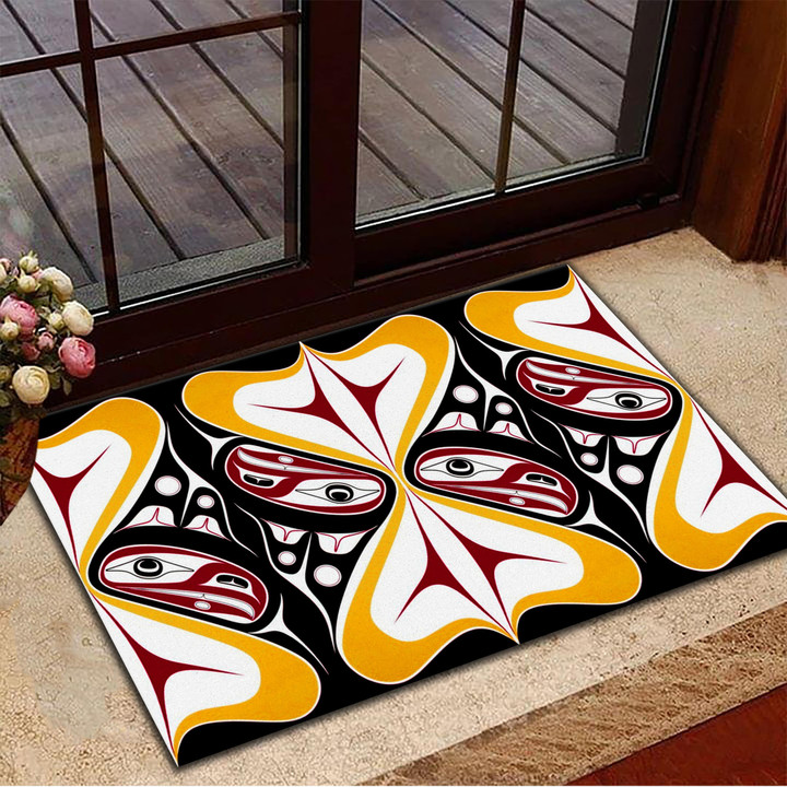 Native American Print Doormat Northwest Coast Inside Door Mats Home Decorations