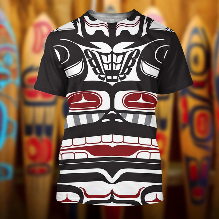 Thunderbird Bear Orca Totem Shirt Haida Pacific Northwest Clothing For Men And Women