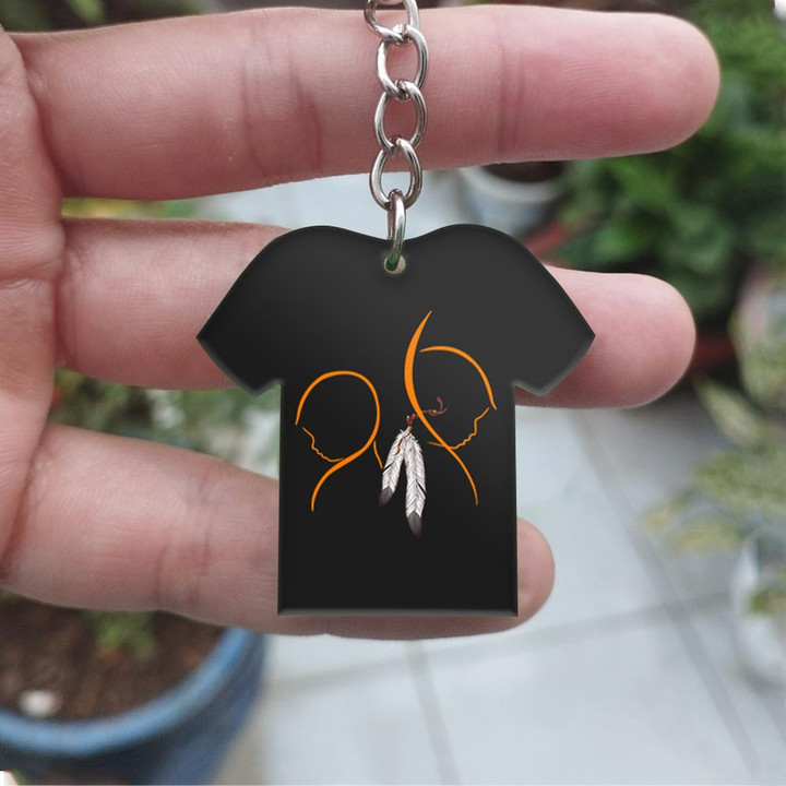 Every Child Matters Keychain Canadian Sept 30th Orange Day 2023 Awareness Merchandise
