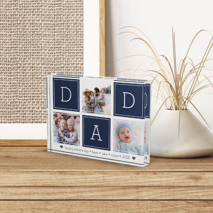 Custom Photo Dad Father's Day Acrylic Plaque Personalized Picture Father's Day Keepsake Gifts