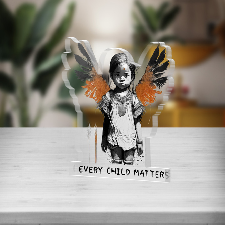 Every Child Matters Acrylic plaque Crystal keepsake Support Every Child Matters Movement Gift