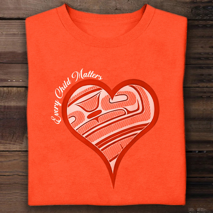 Every Child Matters Shirt Heart Shape Orange Shirt Day