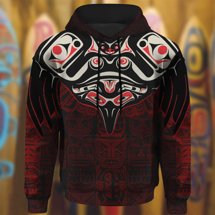 Eagle Haida Art Hoodie Native Design Clothing Gift Ideas For Boyfriend
