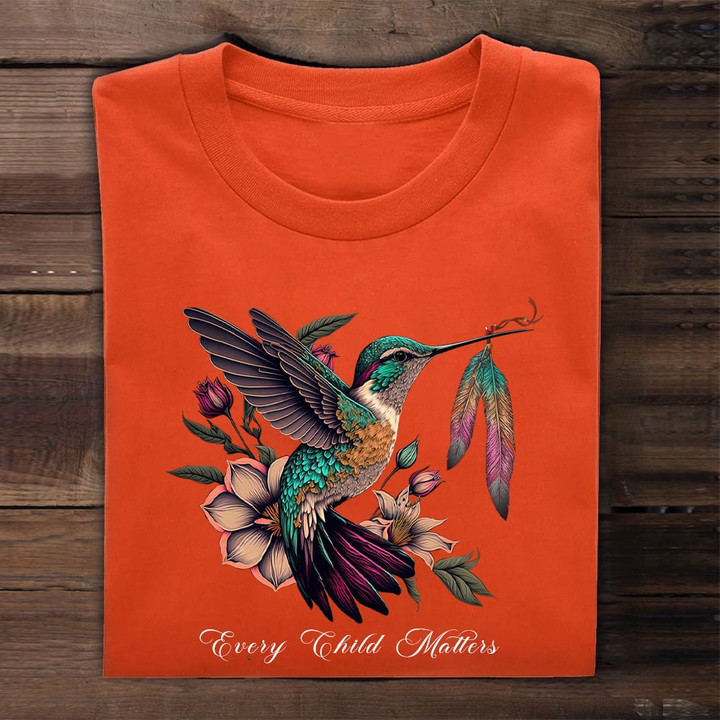 Hummingbird Every Child Matters Shirt September 30 Orange Shirt Day 2023 Clothing Ideas