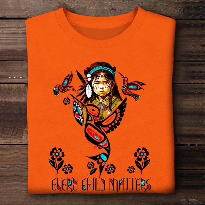 Every Child Matters Shirt Hummingbirds Remembering And Honouring For Children Indigenous