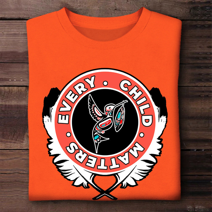 Every Child Matters Shirt Haida Hummingbird Art Orange Shirt Day 2023 Movement Apparel