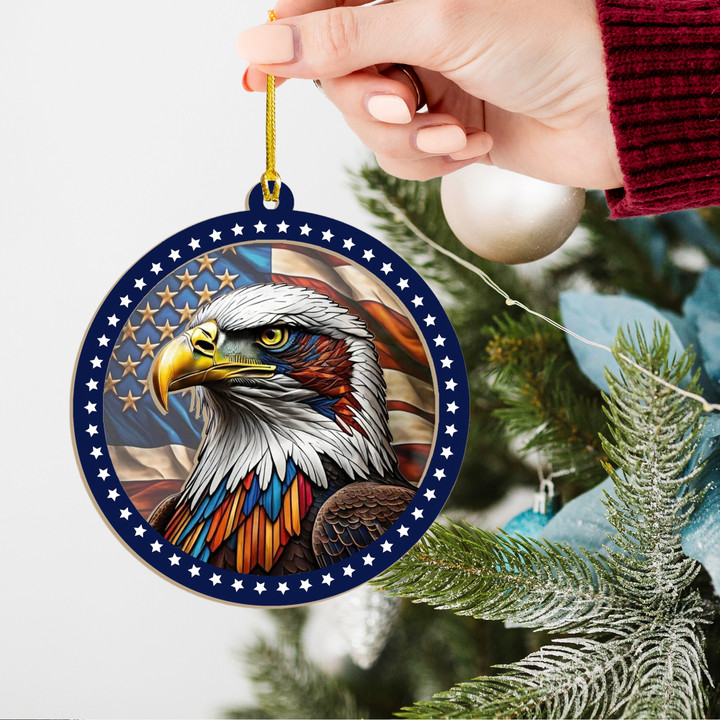 American Bald Eagle Ornament Patriotic Christmas Tree Ornaments Home Decor