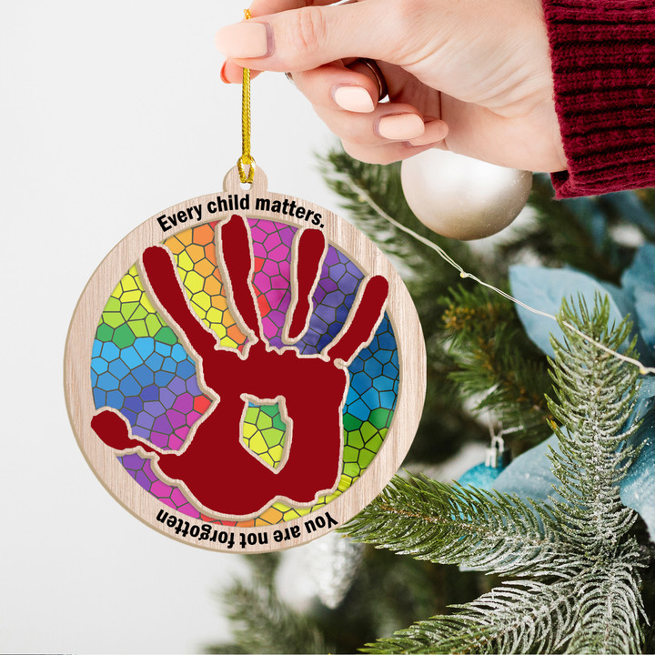 Every Child Matters Suncatcher Ornament Hand You Are Not Forgotten Ornaments For Christmas Tree
