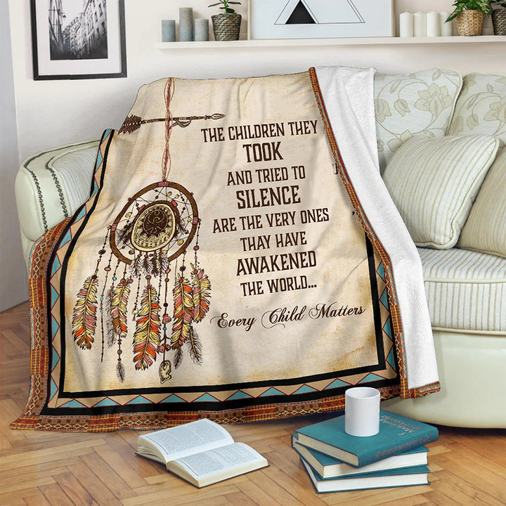 The Children They Took And Tried To Silence Blanket Dream Catchers Every Child Matters Blanket