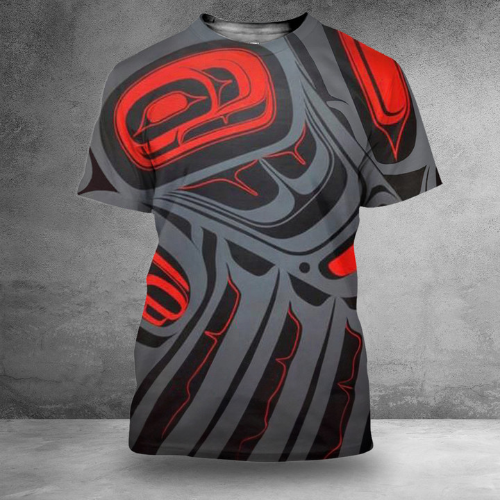 Haida Art Spirit Hoodie Northwest Coast Style 3D Hoodie Gifts For Son In Law