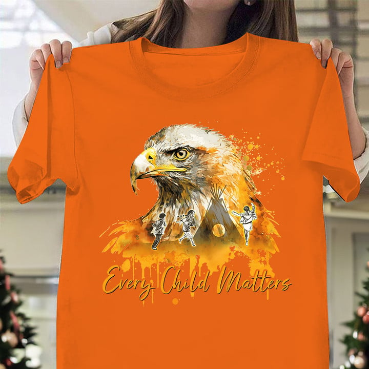 Eagle Every Child Matters T-Shirt 2023 Orange Day Native Child Lives Matter Awareness