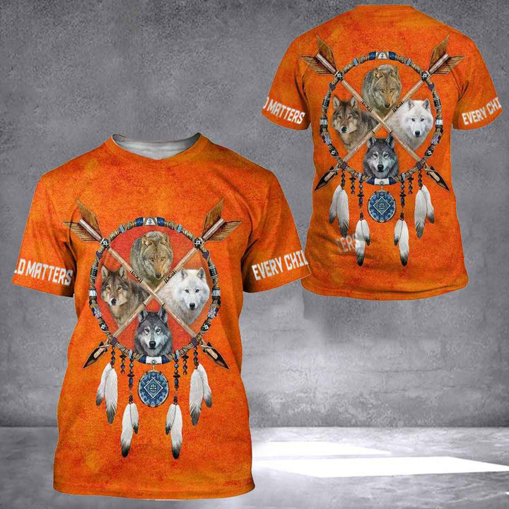 Every Child Matters Shirt Native And Dream Catcher Orange Shirt Day Movement Great Gifts