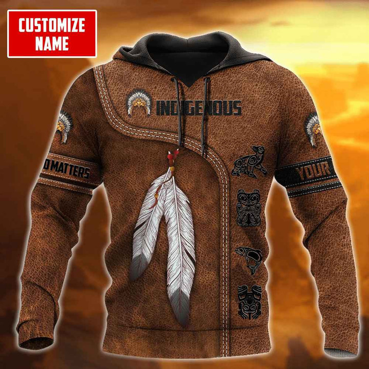 Personalized Every Child Matters Hoodie Indigenous Orange Shirt Day Feathers Hoodie Best Gifts