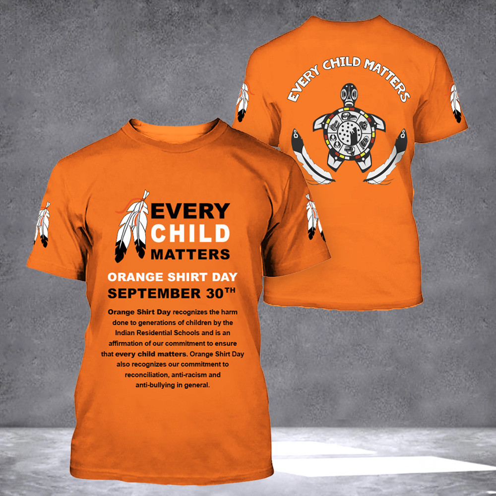 Every Child Matters Shirt Turtle September 30th Orange Shirt Day T-Shi ...