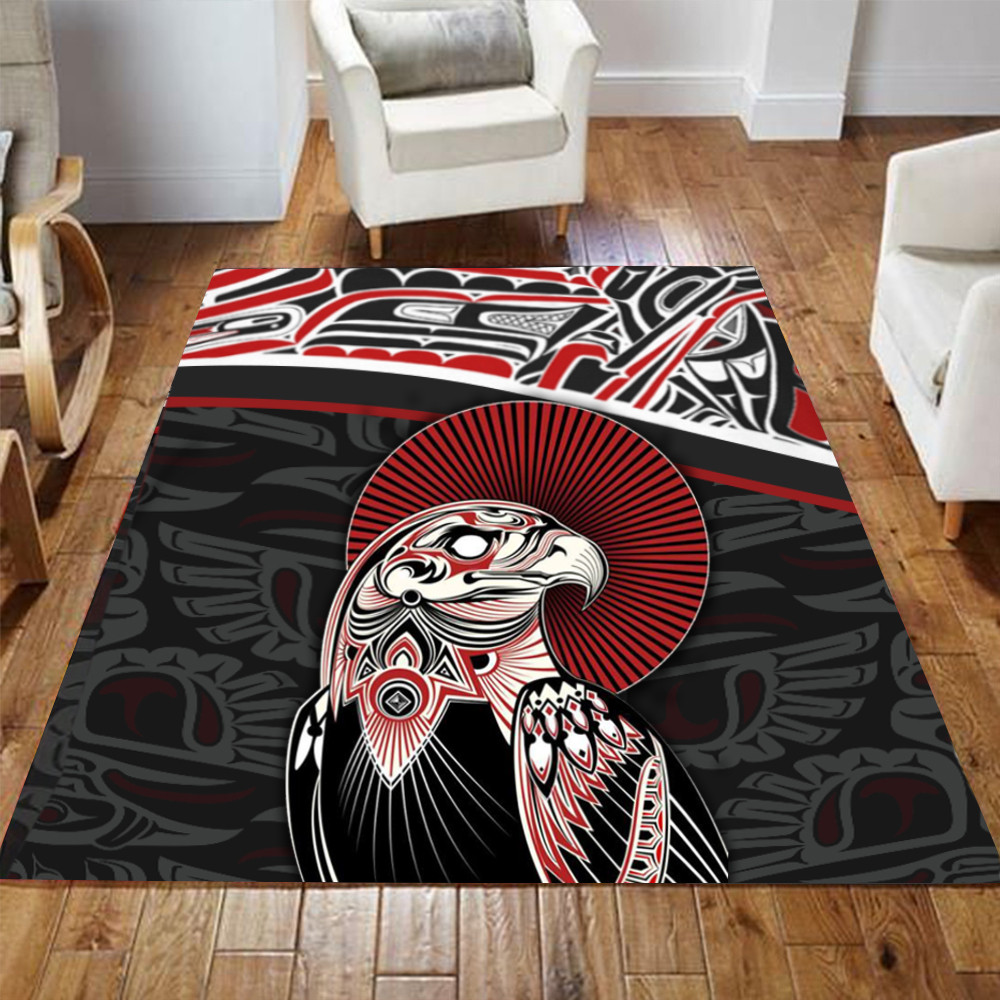 Eagle Pacific Northwest Style Rug Haida Art Symbolism Eagle Merch Hous ...