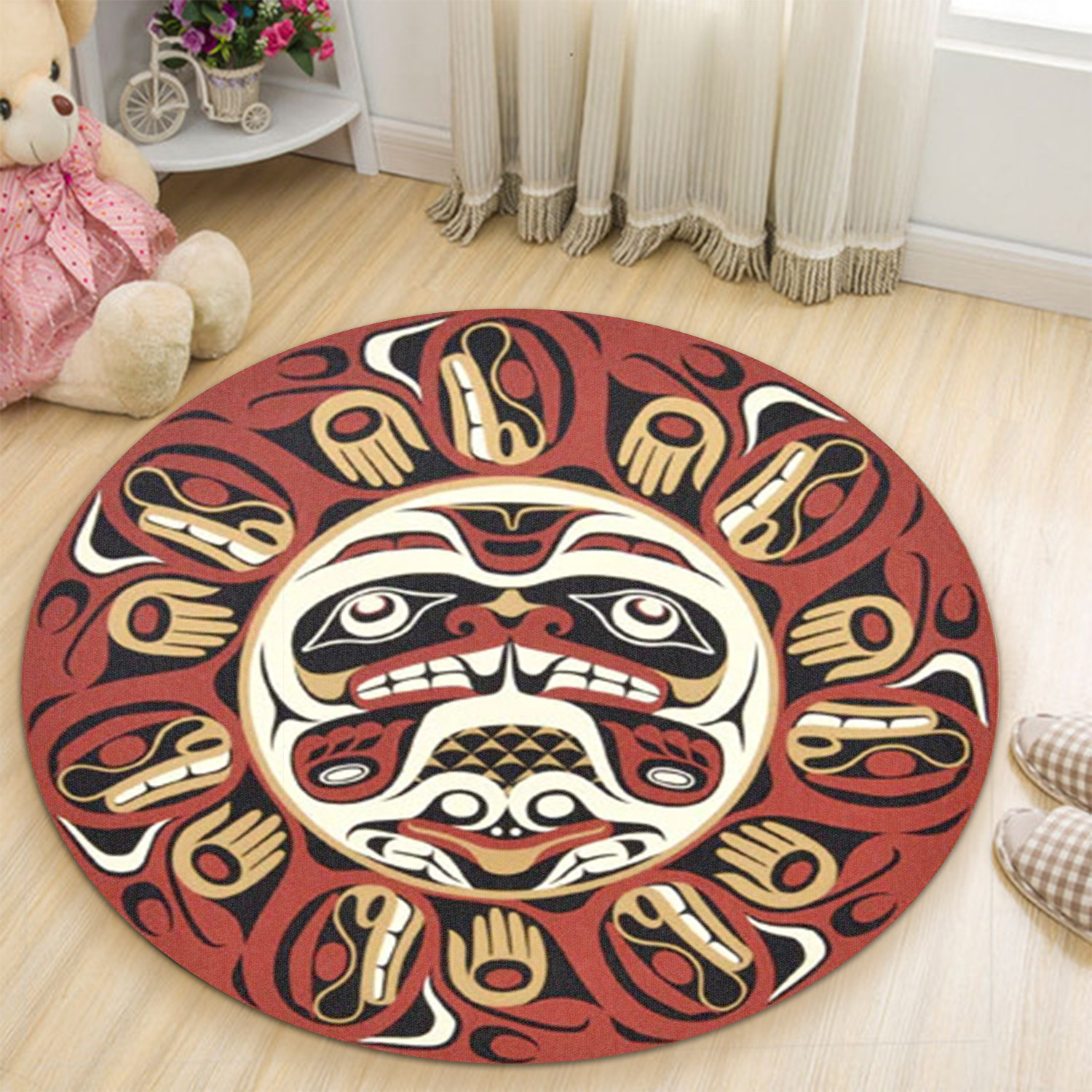 Haida Art Spirit Native American Rug Pacific Northwest Style Decorativ ...