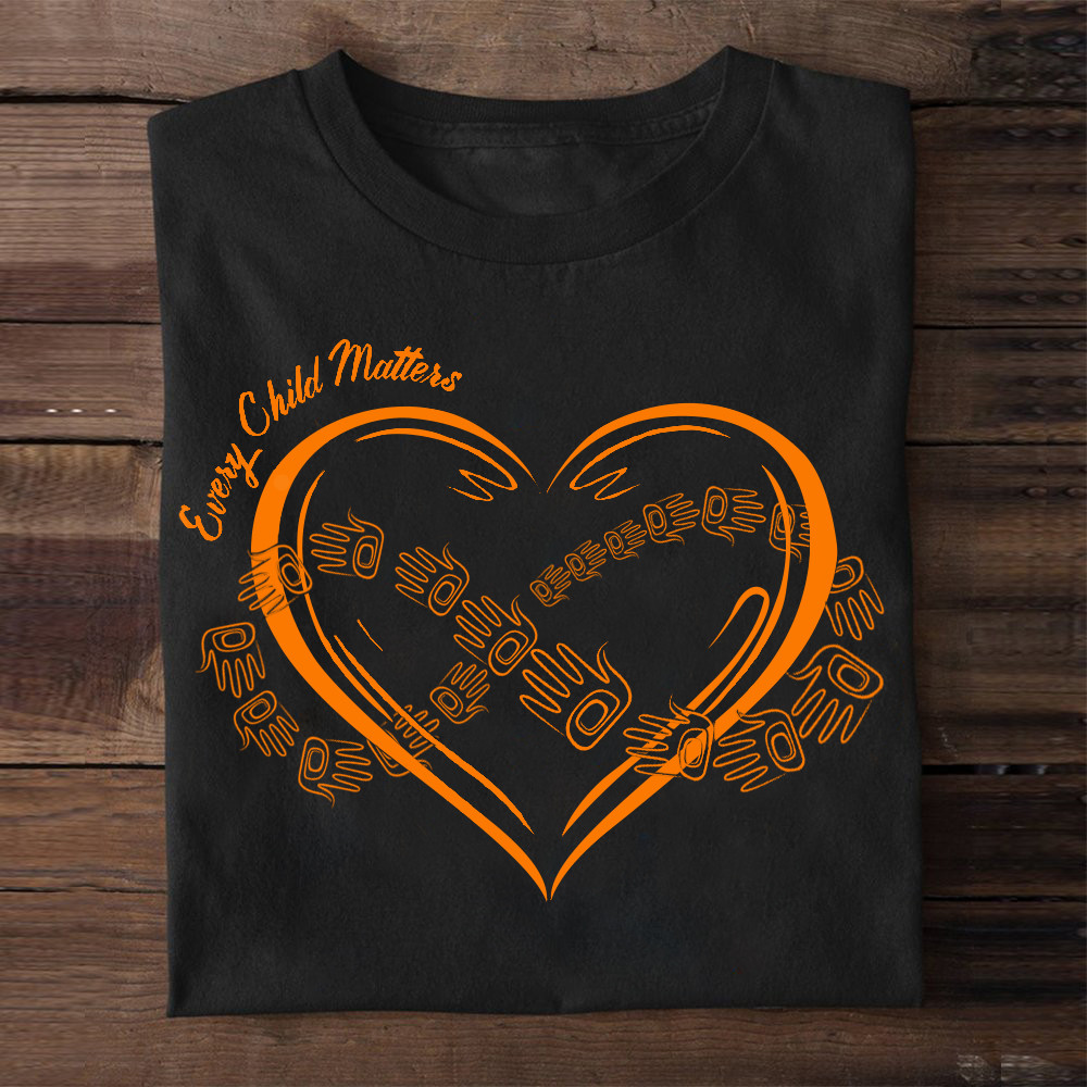 Every Child Matters Shirt Heart Hands Orange Shirt Day Canada Every Ch ...