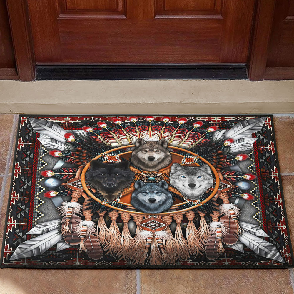 Doormat Native Wolf Native Every Child Matters Doormat Orange Day 2023 Support Mercha ...