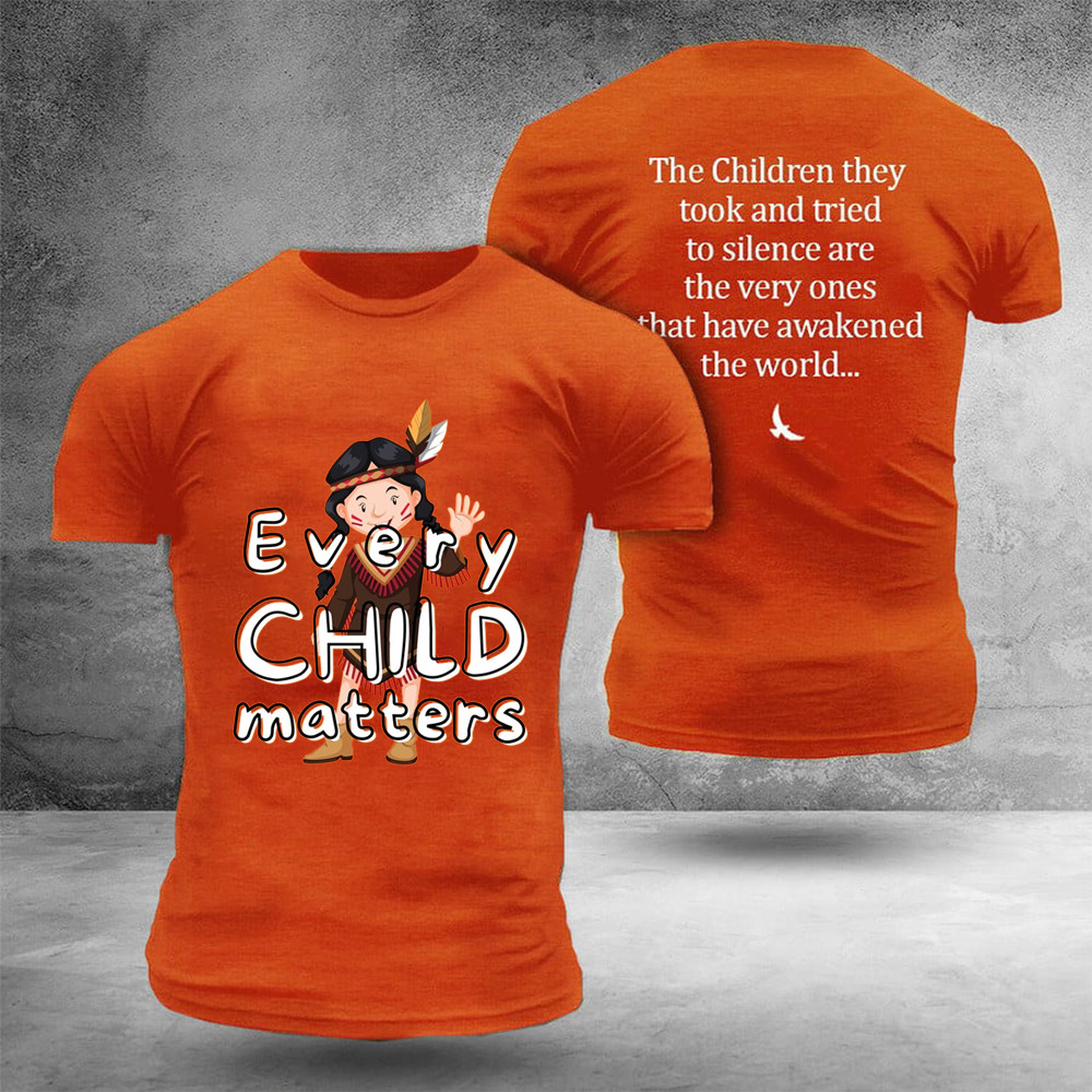 Orange Shirt Day T-Shirt Canada Every Child Matters Shirt The Children ...