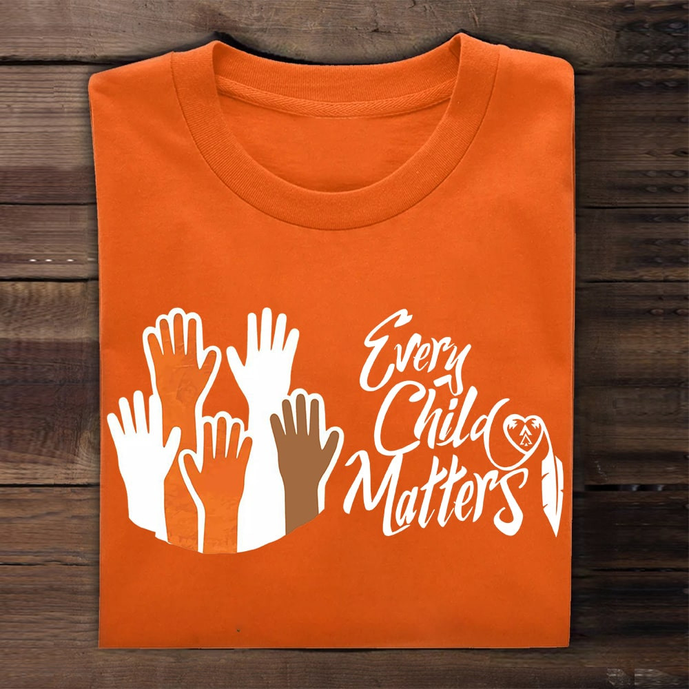 Every Child Matters Shirt Hands Orange Shirt Day Support Canada Tee Sh ...